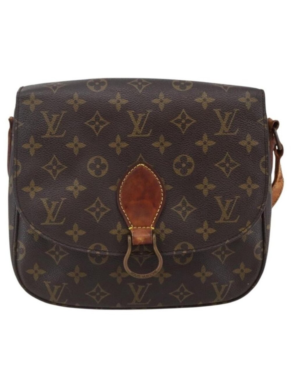 Authentic LOUIS VUITTON Monogram Monogram Saint Cloud GM Shoulder Bag M51242 - Picture 14 of 16